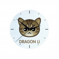 Une horloge avec un chat du Dragon Li. Une nouvelle collection avec le joli chat Art-Dog