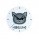 A clock with a Nebelung. A new collection with the cute Art-Dog cat