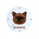 A clock with a Burmese cat. A new collection with the cute Art-Dog cat