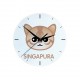 A clock with a Singapura cat. A new collection with the cute Art-Dog cat