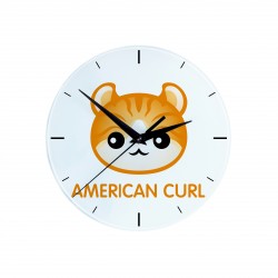 Eine Uhr mit einer American Curl. Eine neue Kollektion mit der süßen Art-Dog Katze