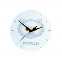 Eine Uhr mit einer Perserkatze. Eine neue Kollektion mit der süßen Art-Dog Katze