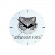 A clock with a Norwegian Forest cat. A new collection with the cute Art-Dog cat
