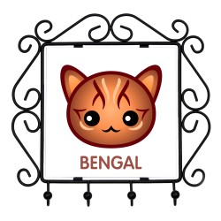 Un portachiavi con il Bengala. Una nuova collezione con il simpatico gatto Art-dog