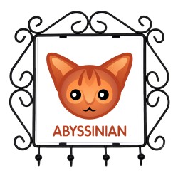 Un porte-clés avec le Abyssin. Une nouvelle collection avec le joli chat Art-dog