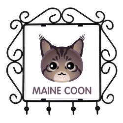 Un porte-clés avec le Maine Coon. Une nouvelle collection avec le joli chat Art-dog