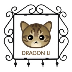 Un porte-clés avec le Dragon Li. Une nouvelle collection avec le joli chat Art-dog