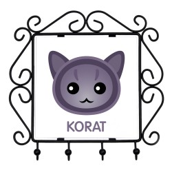 Un porte-clés avec le Korat. Une nouvelle collection avec le joli chat Art-dog
