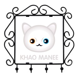 Un portachiavi con il Khao Manee. Una nuova collezione con il simpatico gatto Art-dog