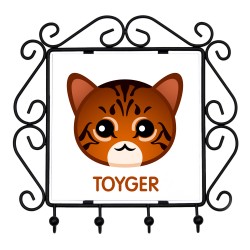 Un estante clave con Toyger. Una nueva colección con el lindo gato Art-dog