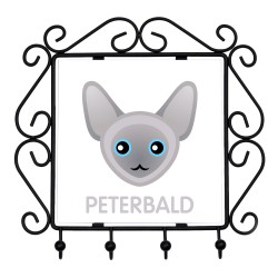 A key rack, hangers with Peterbald. A new collection with the cute Art-dog cat
