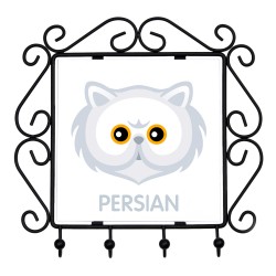 A key rack, hangers with Persian cat. A new collection with the cute Art-dog cat