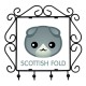 A key rack, hangers with Scottish Fold. A new collection with the cute Art-dog cat