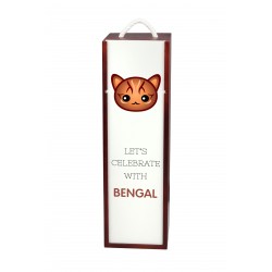 Festeggiamo con il Bengala. Una scatola di vino con il simpatico gatto Art-Dog