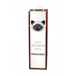 Let’s celebrate with Himalayan cat. A wine box with the cute Art-Dog cat
