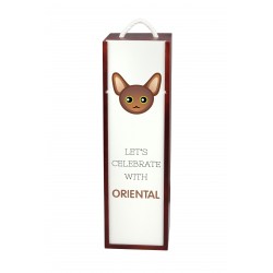 Let’s celebrate with Oriental cat. A wine box with the cute Art-Dog cat