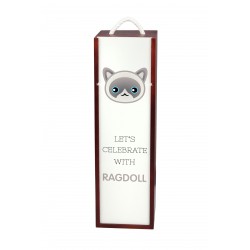 Let’s celebrate with Ragdoll. A wine box with the cute Art-Dog cat