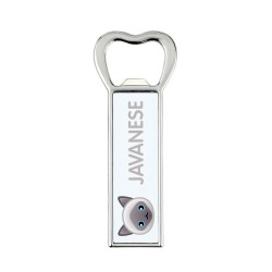 A beer bottle opener with a Javanese cat. A new collection with the cute Art-Dog cat