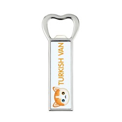 A beer bottle opener with a Turkish Van. A new collection with the cute Art-Dog cat
