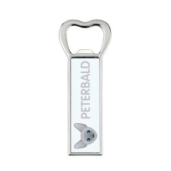 A beer bottle opener with a Peterbald. A new collection with the cute Art-Dog cat