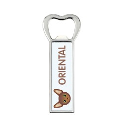 A beer bottle opener with a Oriental cat. A new collection with the cute Art-Dog cat