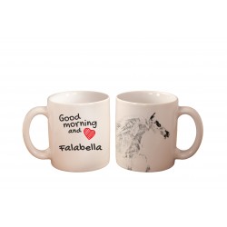 Falabella - una tazza con un cavallo. "Good morning and love ...". Di alta qualità tazza di ceramica.