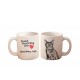 Bombay - una taza con un gato. "Good morning and love...". Alta calidad taza de cerámica.