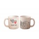 Mug with a cat Good morning and love Korat. High quality ceramic mug.