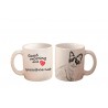 Snowshoe - una tazza con un gatto. "Good morning and love ...". Di alta qualità tazza di ceramica.